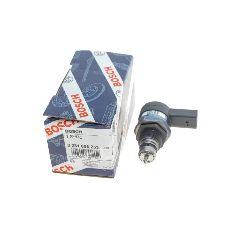 Клапан редукційний паливної рейки BOSCH 0 281 006 253 для Audi A4/A6/Q7, VW Touareg 3.0TDI