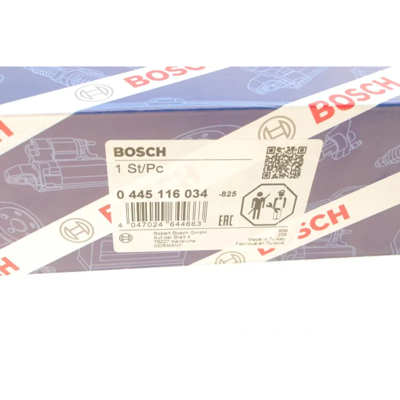 Форсунка паливна BOSCH 0 445 116 034 для Volkswagen T5/T6 2.0TDI, Amarok, Multivan, Transporter, з ущільнювальним кільцем