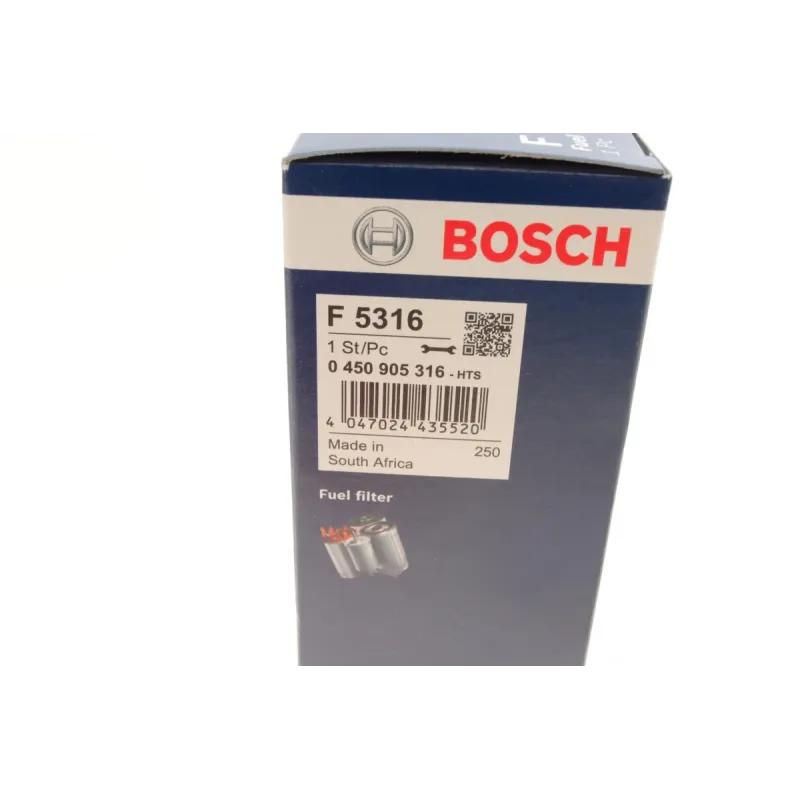 Фільтр паливний BOSCH 0 450 905 316 для Opel Combo, Daewoo Lanos 1.4-1.6, діаметр 55 мм