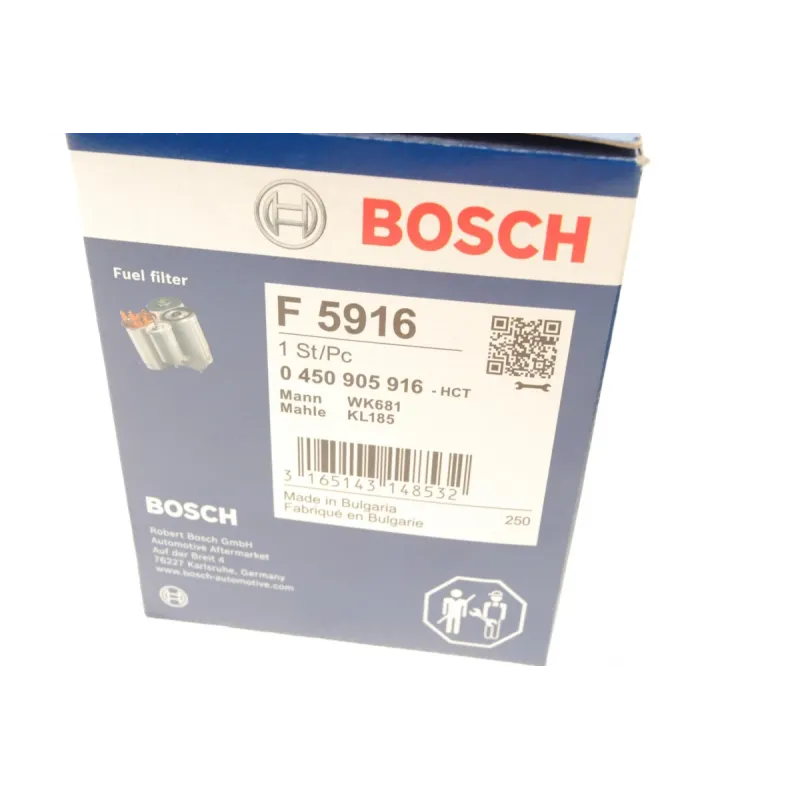 Фільтр паливний BOSCH 0 450 905 916 для Honda Accord, Civic 1.4-1.8 (1993-2001) M14x1.5/M12x1.25