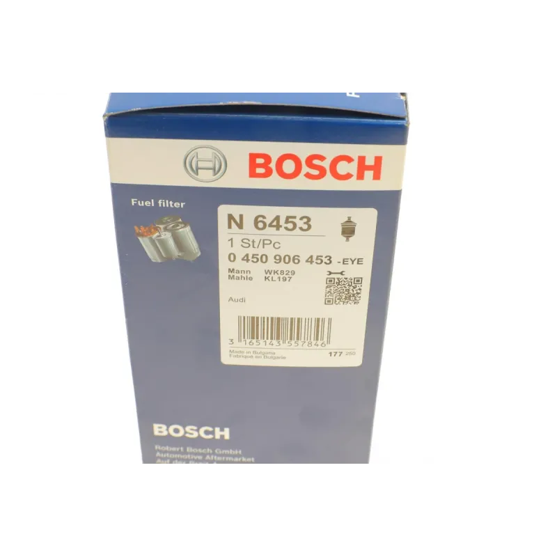 Фільтр паливний BOSCH 0 450 906 453 для Audi A2 1.2/1.4 TDI 2000-2005, 87x181 мм