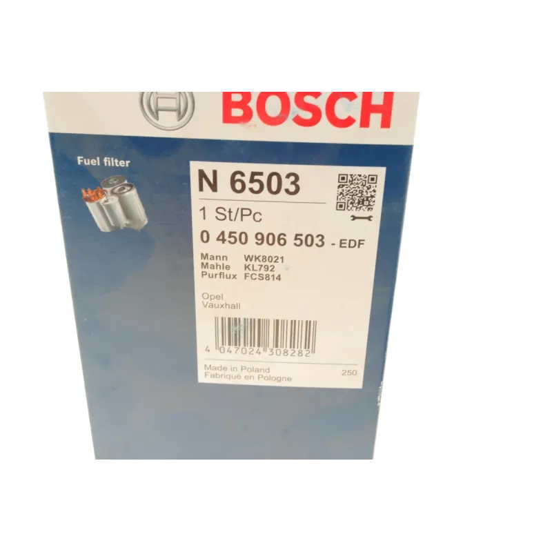 Фільтр паливний BOSCH 0 450 906 503 для Opel Corsa D 1.3/1.7CDTI 2006-, 84.7 мм
