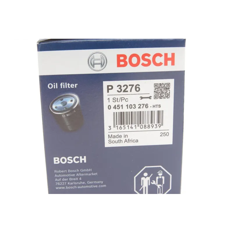 Фільтр масляний BOSCH 0 451 103 276 для Toyota Corolla 1.3-1.8 1989-, зовнішній діаметр 65 мм