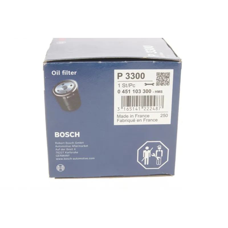 Фільтр масляний BOSCH 0 451 103 300 для Fiat Doblo 1.9 JTD, Alfa Romeo 156 1.9 JTD, Alfa Romeo 147 1.9 JTD