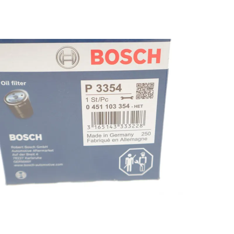 Фільтр масляний BOSCH 0 451 103 354 для Fiat Doblo 1.9 JTD, Alfa Romeo 156 1.9 JTD, 76x79 мм