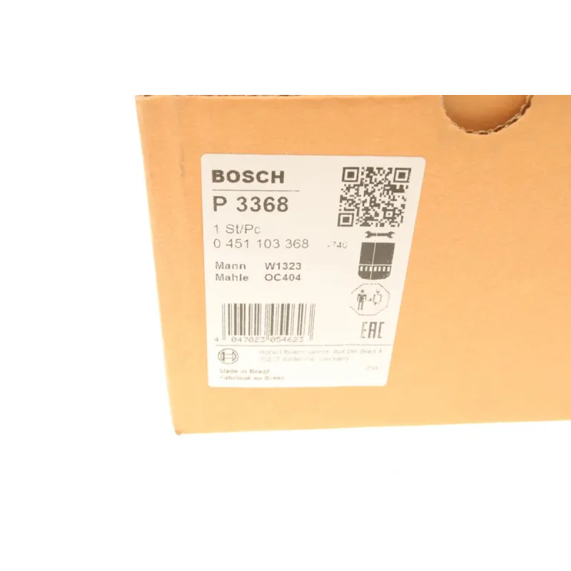 Фільтр масляний BOSCH 0 451 103 368 для Volkswagen LT 2.8 TDI 1997-2006, Ø 136 мм