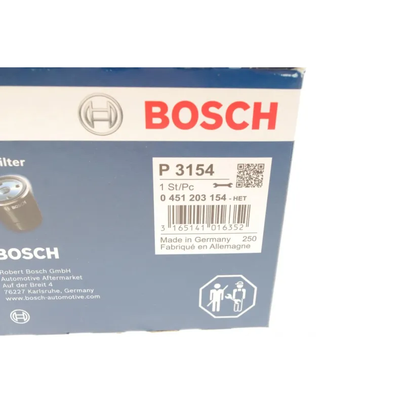 Фільтр масляний BOSCH 0 451 203 154 для Nissan Pathfinder, Primera, X-Trail 2.2-2.5 dCI 2001-
