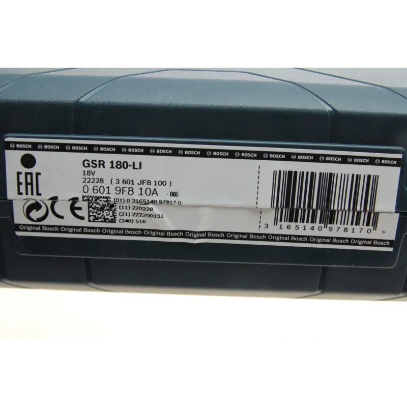 Шуруповерт акумуляторний BOSCH GSR 120-LI 0 601 9F8 10A (21/54 Nm) + 2 акб 18V 2.0А/год + зарядка 18V-20