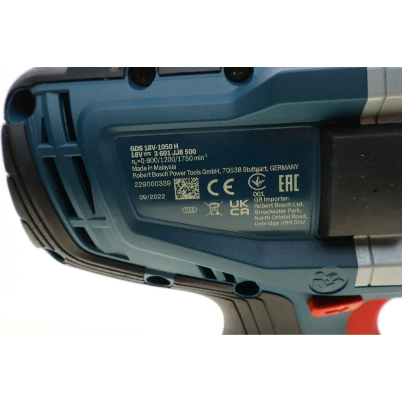 Гайкокрут акумуляторний BOSCH 0 601 9J8 502 1050 Нм 18В (2 АКБ + ЗП)