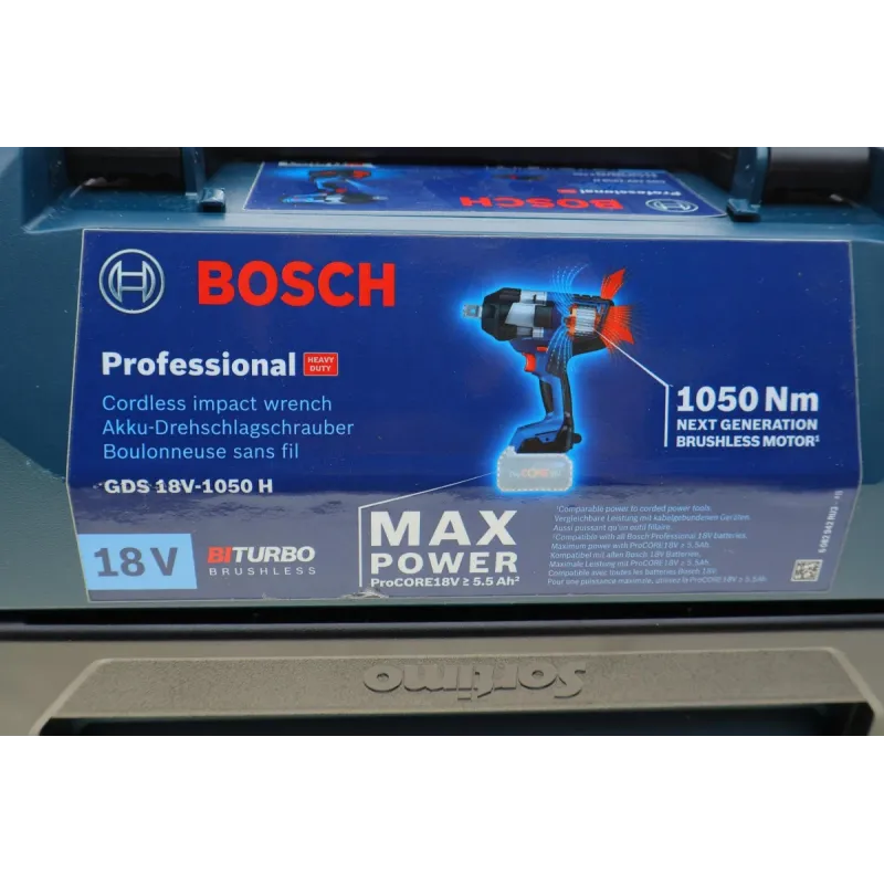 Гайкокрут акумуляторний BOSCH 0 601 9J8 502 1050 Нм 18В (2 АКБ + ЗП)