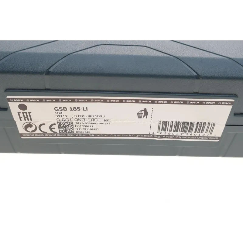 Шуруповерт акумуляторний BOSCH GSB 185-LI 0 601 9K3 100 (2 акб + зарядка)