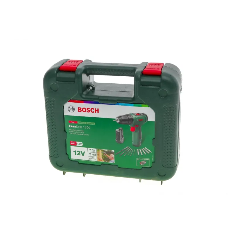 Шуруповерт акумуляторний EasyDrill 1200 (12V) з комплектом біт та свердел