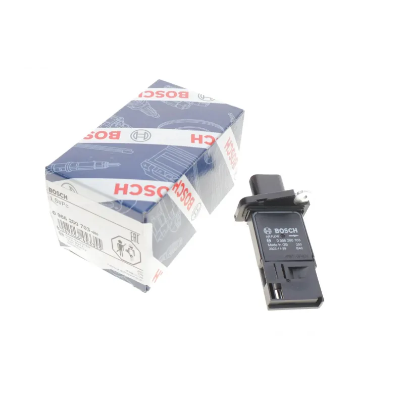 Витратомір повітря BOSCH 0 986 280 703 для Citroen Jumper, Ford Transit 2.2 HDi/TDCi