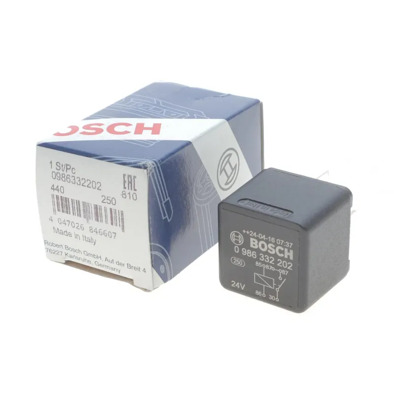 Реле поворотів BOSCH 0 986 332 202 (24V, 5 контактів) для Man, Mercedes-Benz, Scania