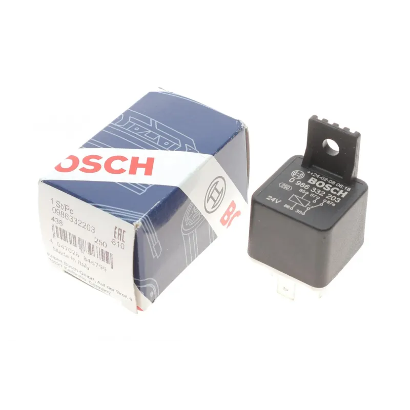 Реле багатофункціональне BOSCH 0 986 332 203 (24V) для BMW, DAF, Mercedes-Benz, Volvo