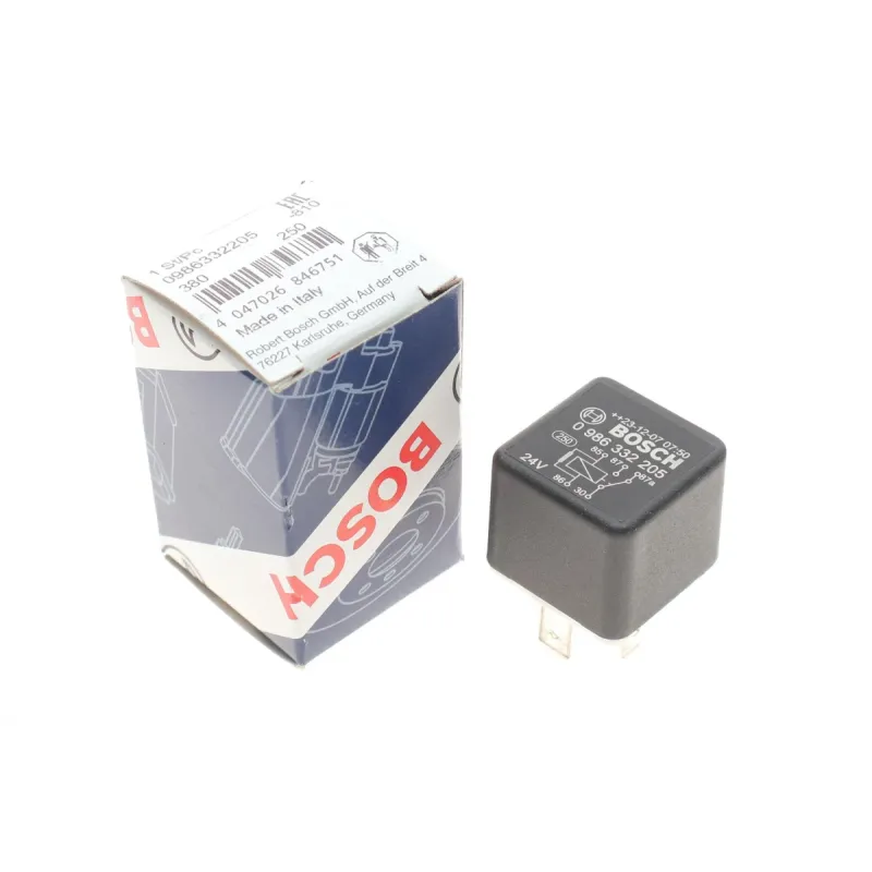 Реле центральної електричної системи BOSCH 0 986 332 205 для DAF, Fiat, Ford, Iveco, MAN, Volvo 24V