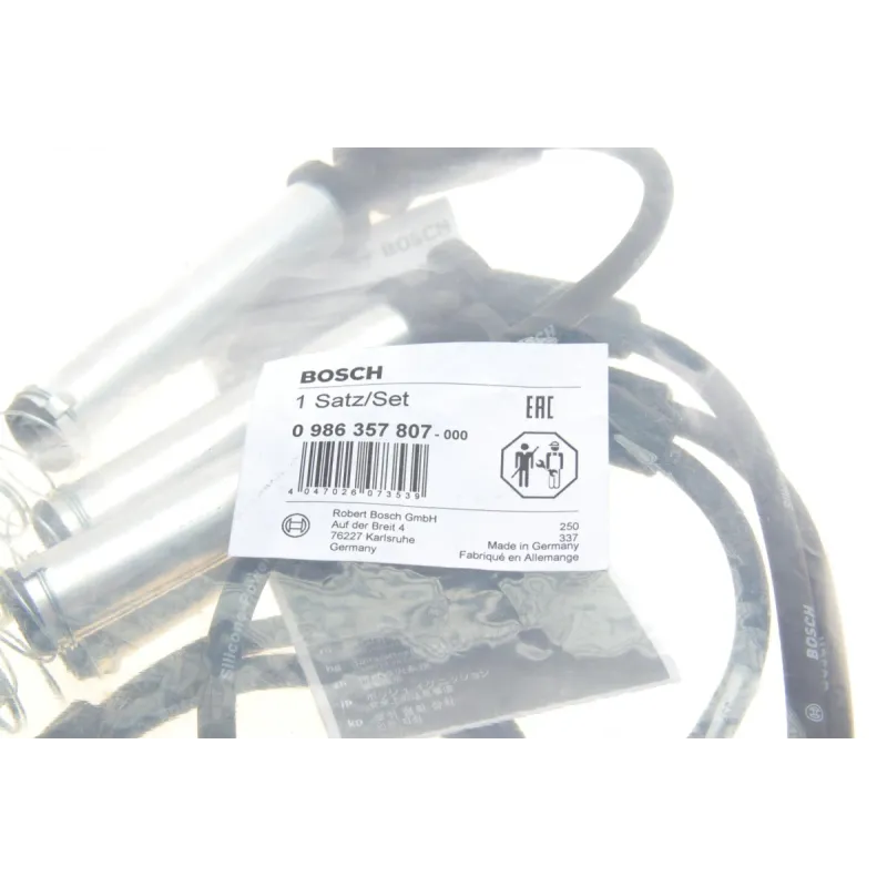 Проводи запалювання BOSCH 0 986 357 807 для Ford Fiesta V 1.3 2001-2008, Focus I 1.6 1999-2005
