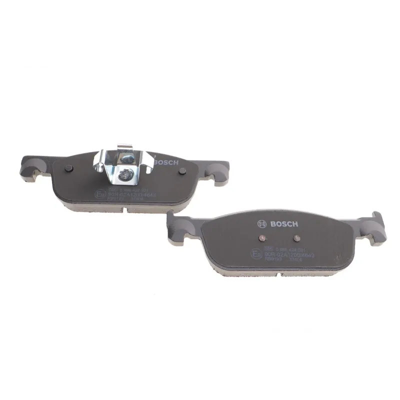 Колодки гальмівні передні BOSCH 0 986 424 021 для Renault Logan II/Clio IV/Sandero II 2012-, 155.2x49.2x17 мм