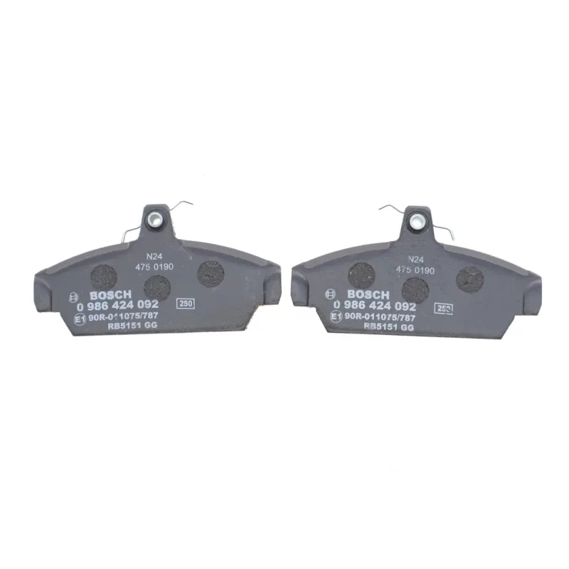 Колодки гальмівні передні Bosch 0 986 424 092 для Lada Samara, Rover 100, MG TF 115.5x60.5x17.05 мм