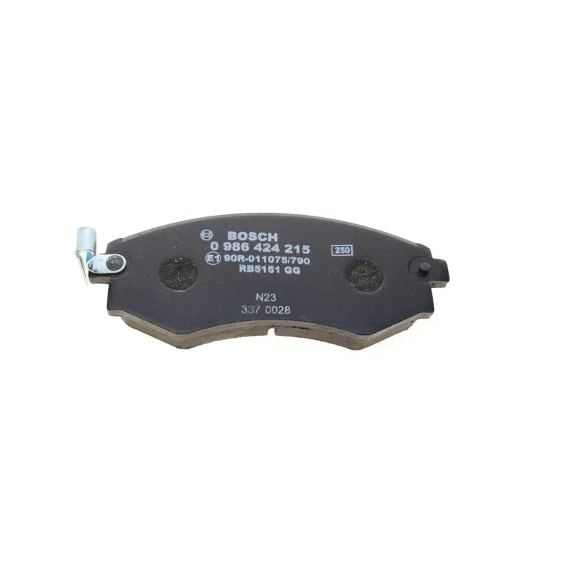 Колодки гальмівні передні BOSCH 0 986 424 215 для Hyundai Elantra III 2000-2006, Kia Magentis I 2001-2005, Ssangyong Rexton 2002-, 16.8 мм