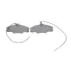 Колодки гальмівні передні BOSCH 0 986 424 227 для Peugeot 406 1995-2004, 129.9x53 мм