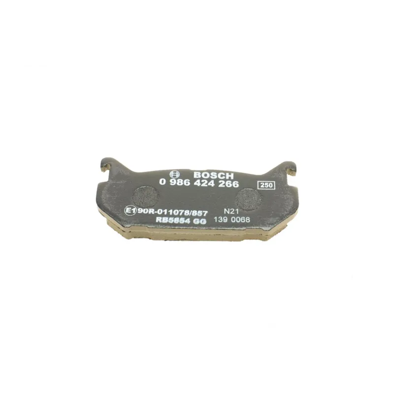 Колодки гальмівні задні BOSCH 0 986 424 266 для Mazda 626 GE 1991-1997, Ford Probe II 1993-1998, 100.1x43.6x13.5 мм