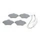 Колодки гальмівні передні BOSCH 0 986 424 278 для Citroen Xantia 1993-2003 (з датчиками)