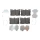 Колодки гальмівні передні BOSCH 0 986 424 335 для Mercedes-Benz C-Class W205, E-Class W213, GLC X253 2015-