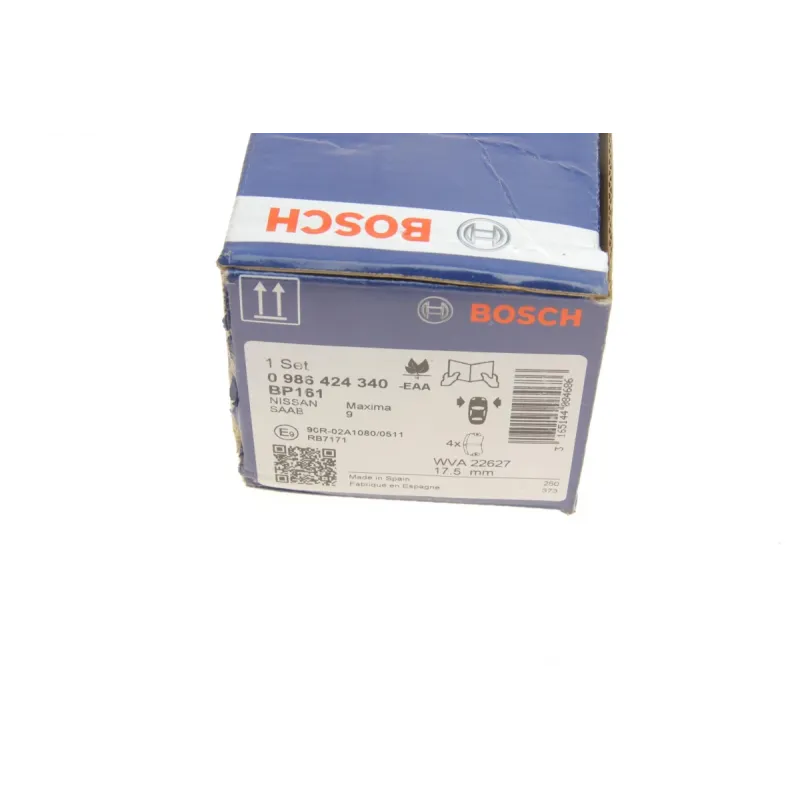Колодки гальмівні передні BOSCH 0 986 424 340 для Mitsubishi L200 1996-2007, Hyundai Lantra 1995-2000