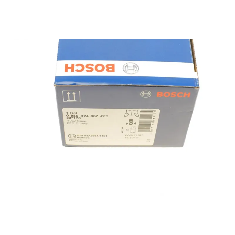 Колодки гальмівні задні BOSCH 0 986 424 367 для Opel Frontera A/B, Isuzu Trooper, Monterey A/B