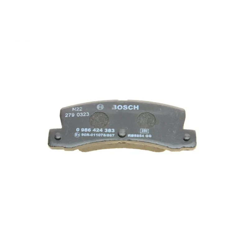 Колодки гальмівні задні BOSCH 0 986 424 383 для Toyota Camry, Lexus RX, Avensis 15.5 мм
