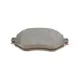 Колодки гальмівні передні BOSCH 0 986 424 386 для Renault Megane IV 2015- 129.1x58.3 мм