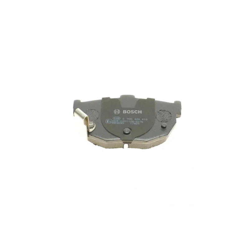 Колодки гальмівні задні BOSCH 0 986 424 418 для Hyundai Elantra/Kia Cerato 2000-2006, 85.6x46.3 мм