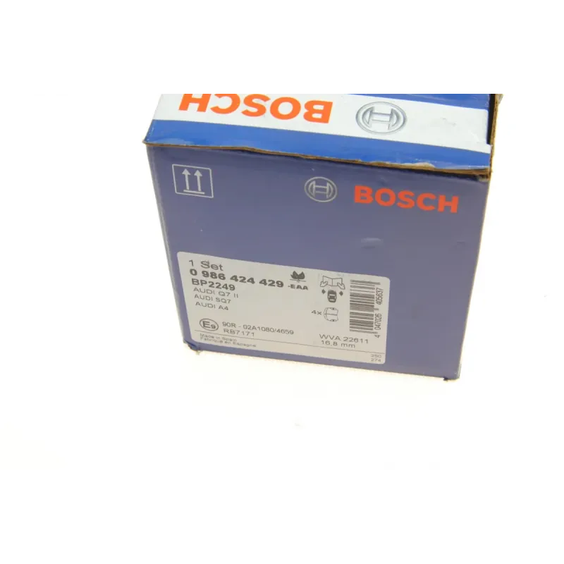 Колодки гальмівні передні BOSCH 0 986 424 429 для Audi A4 B9, A5, Q5, VW Touareg 2015-