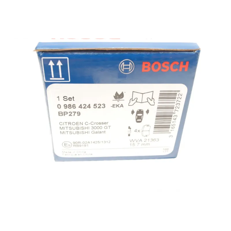 Колодки гальмівні передні Bosch 0 986 424 523 для Citroen C-Crosser, Mitsubishi Outlander, Pajero 2007-2010