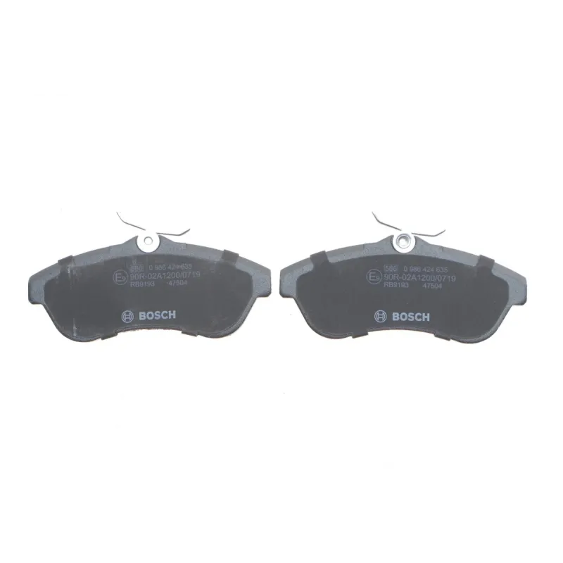 Колодки гальмівні передні BOSCH 0 986 424 635 для Citroen C2/C3 2003-, 129x56.2x19 мм