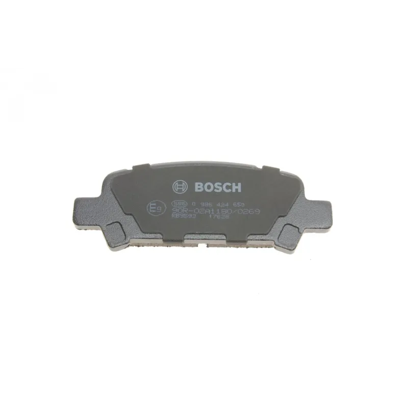 Колодки гальмівні задні BOSCH 0 986 424 650 для Subaru Impreza, Forester, Outback 1995-2009, 41.5x13.1x108.4 мм