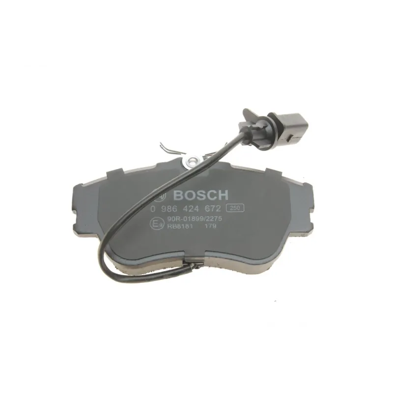 Колодки гальмівні передні BOSCH 0 986 424 672 для VW Transporter T4 1.9-2.5 TDI (Lucas) з датчиком