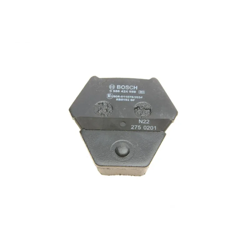 Колодки гальмівні передні BOSCH 0 986 424 689 для Audi 100/A6/A8 (1991-2002), 74.6x18.3 мм