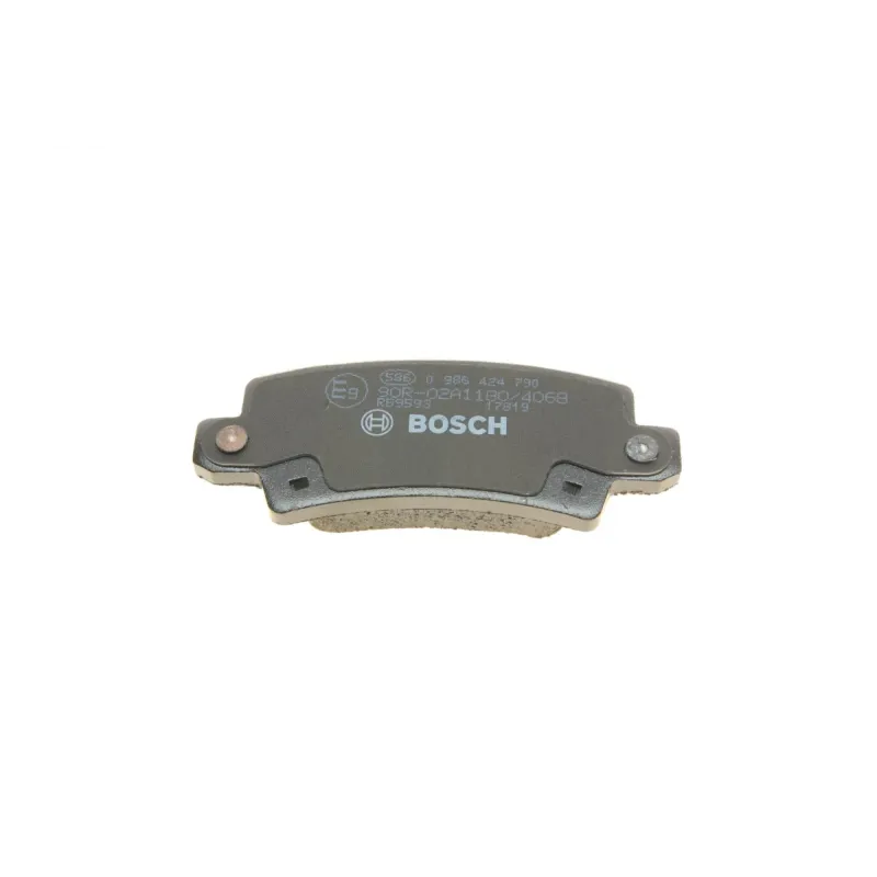 Колодки гальмівні задні BOSCH 0 986 424 790 для Toyota Corolla 2002-2007, 95.8x37.4x15.6 мм