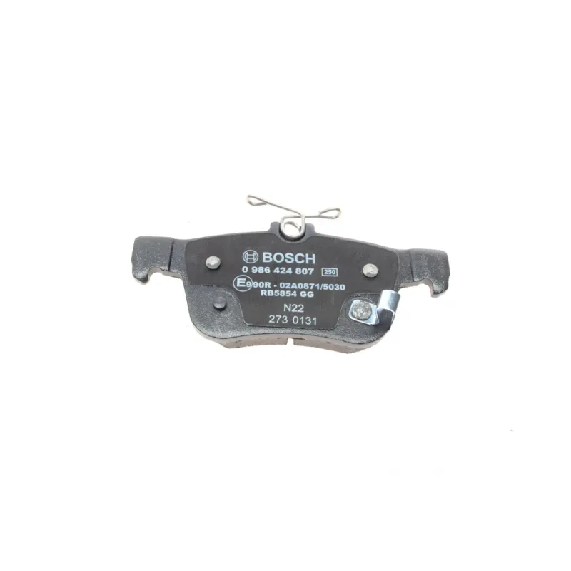 Колодки гальмівні задні BOSCH 0 986 424 807 для Honda Civic X 2017- 1.0-2.0 VTEC, 14.97 мм
