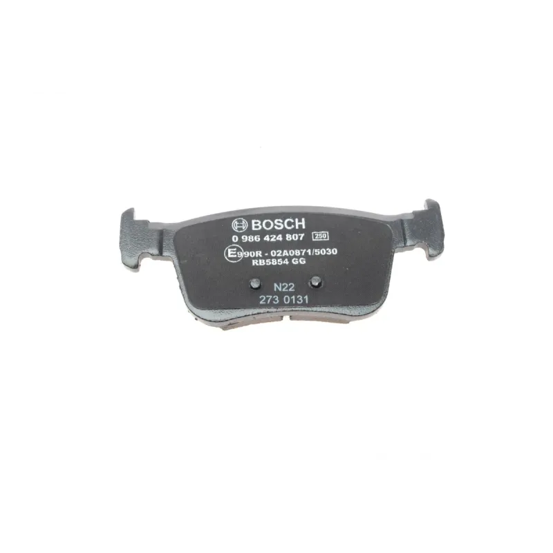 Колодки гальмівні задні BOSCH 0 986 424 807 для Honda Civic X 2017- 1.0-2.0 VTEC, 14.97 мм