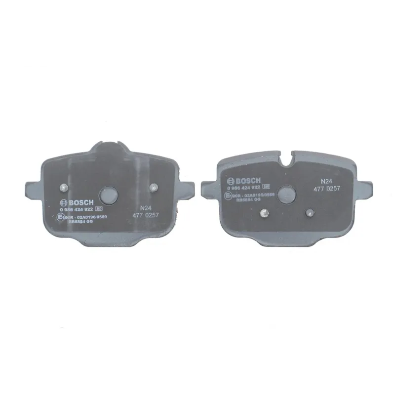 Колодки гальмівні задні BOSCH 0 986 424 922 для BMW 5 (G30) / 7 (G11) / X5 (G05) 17.7 мм