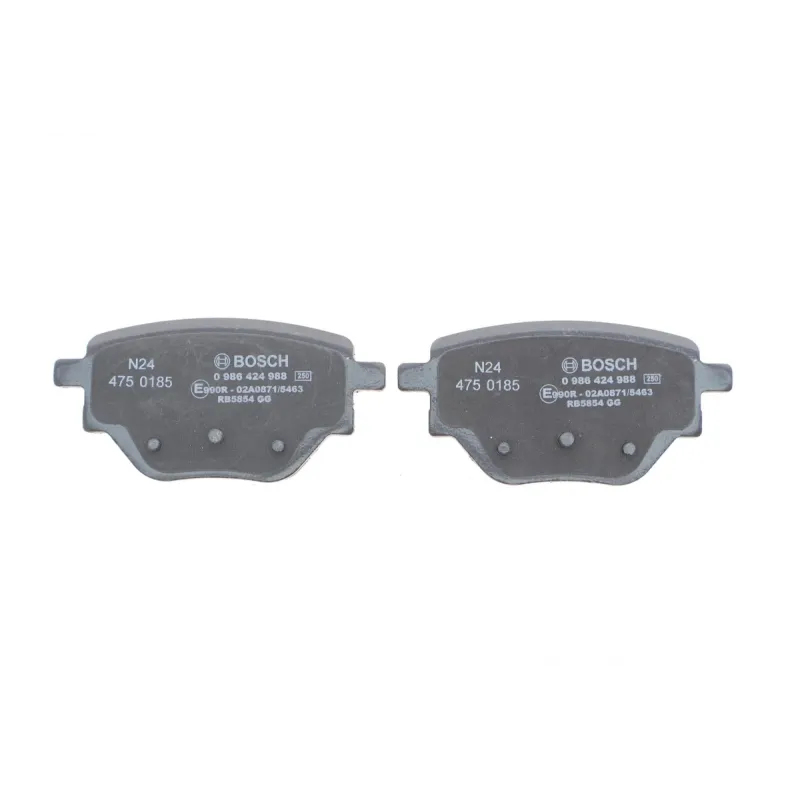 Колодки гальмівні задні BOSCH 0 986 424 988 для Citroen C4 Cactus, Peugeot 2008, Opel Corsa F