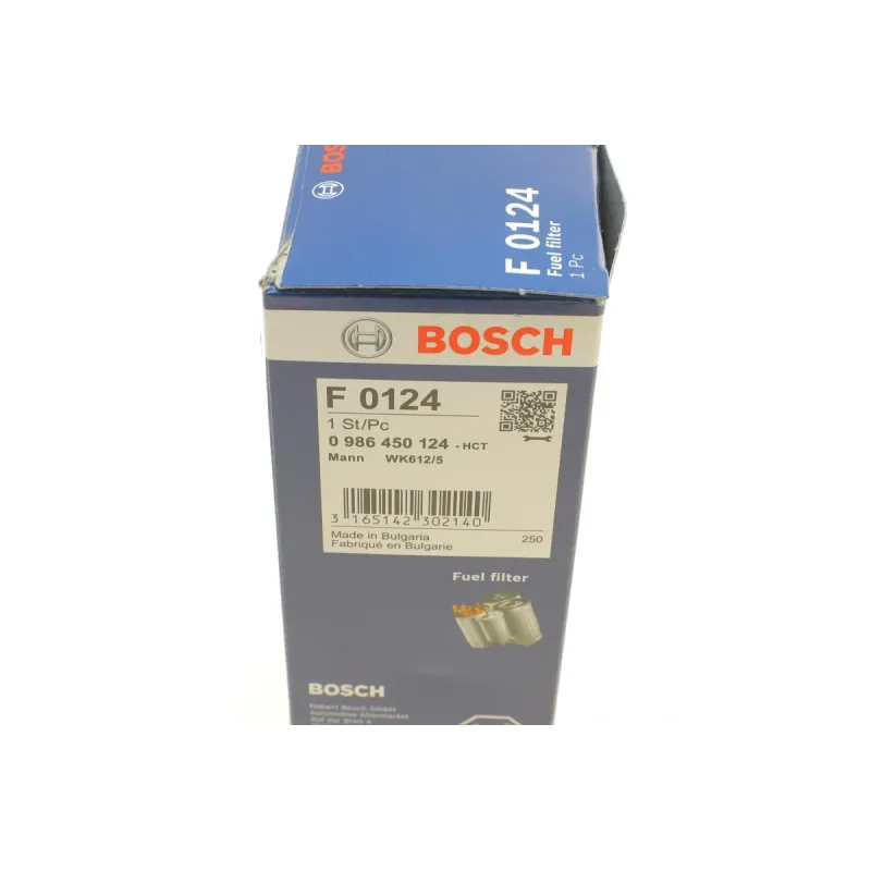 Фільтр паливний BOSCH 0 986 450 124 для Lada 110/Kalina/Niva, Chevrolet Niva, 54.7 мм