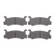 Колодки гальмівні задні BOSCH 0 986 460 080 для Mazda 323 BF/BG, Daihatsu Charade IV 1985-1995 101.6x42.5x12.5 мм