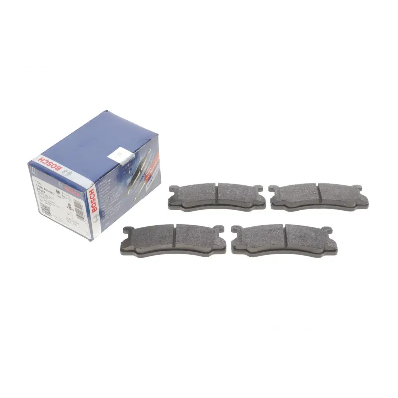 Колодки гальмівні задні BOSCH 0 986 460 080 для Mazda 323 BF/BG, Daihatsu Charade IV 1985-1995 101.6x42.5x12.5 мм