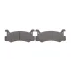 Колодки гальмівні задні BOSCH 0 986 460 080 для Mazda 323 BF/BG, Daihatsu Charade IV 1985-1995 101.6x42.5x12.5 мм