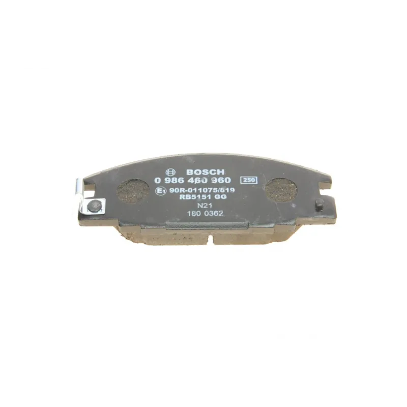 Колодки гальмівні передні BOSCH 0 986 460 960 для Isuzu Bighorn, Opel Frontera A 1992-1998, 127.2x50.8x16.5 мм
