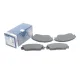 Колодки гальмівні передні BOSCH 0 986 460 972 для Honda Civic, CRX 1987-1995, 124x49.1x15 мм